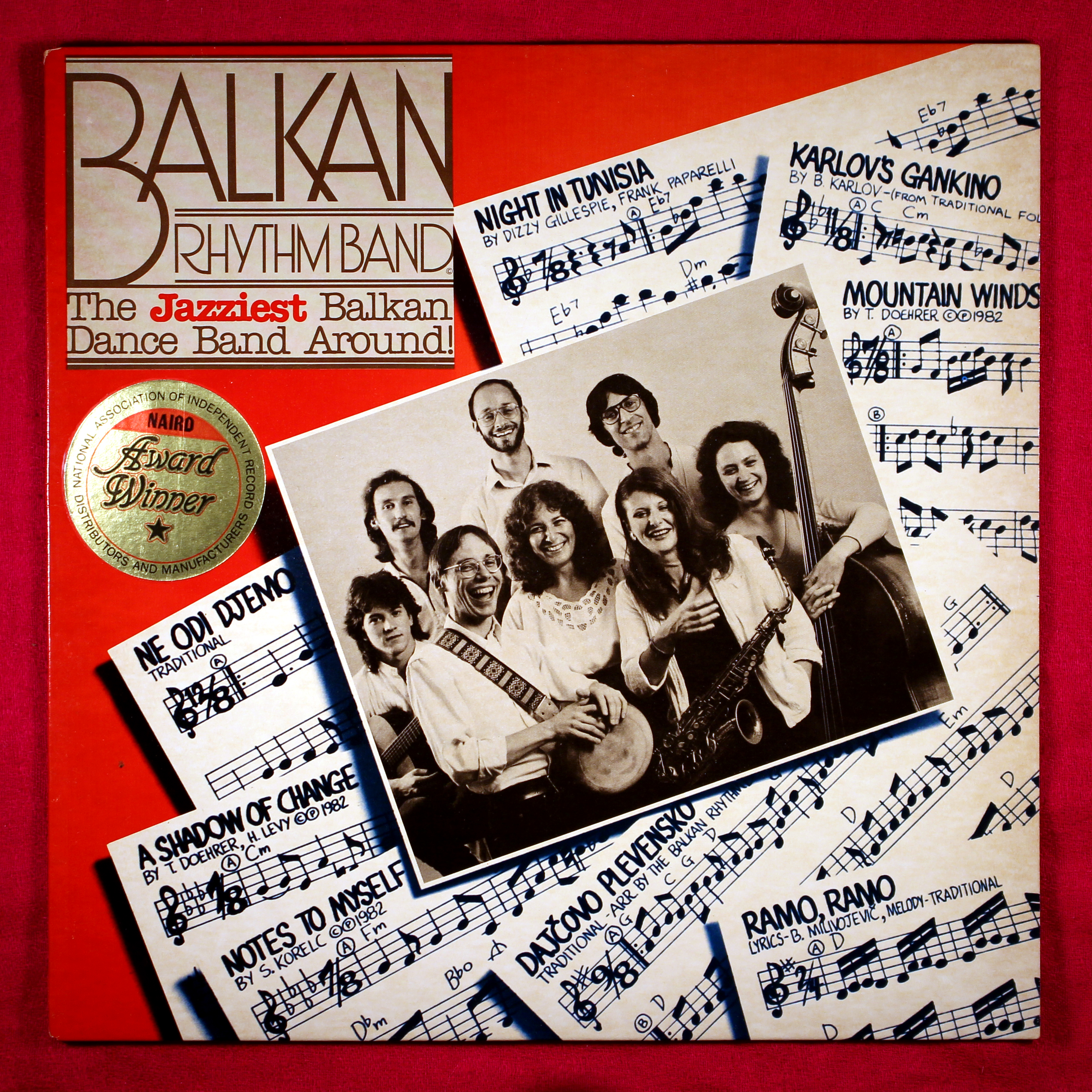 Front cover of “The Jazziest Balkan Dance Band Around LP,” FF314.